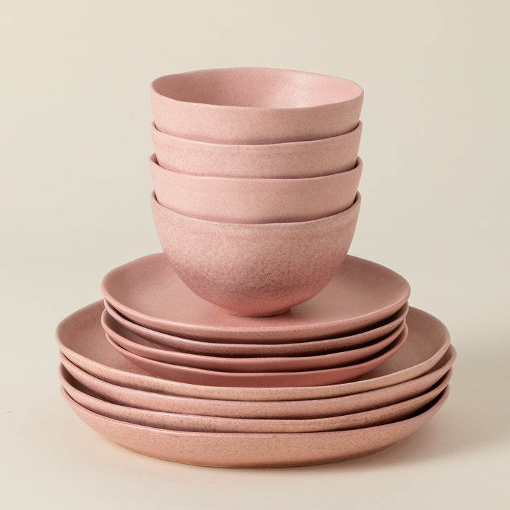 Costa Nova Livia Fine Stoneware Dinnerware (Mauve Rose)