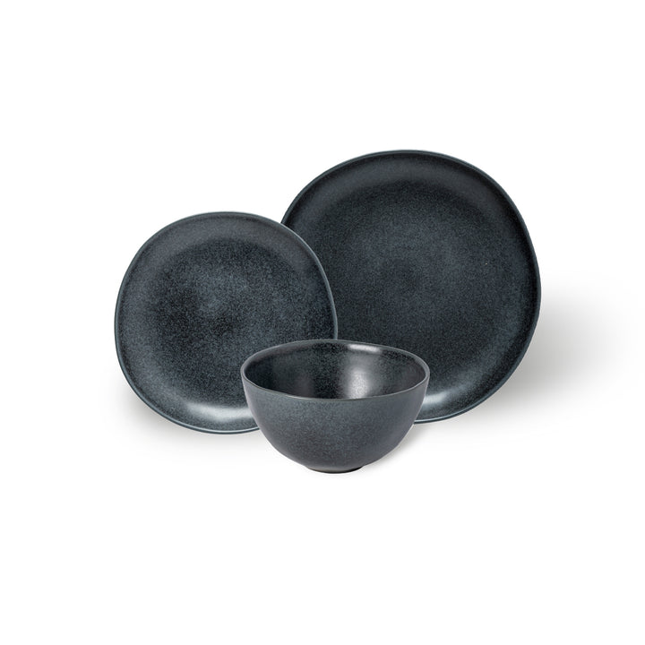 Costa Nova Livia Fine Stoneware Dinnerware (Matte Black)