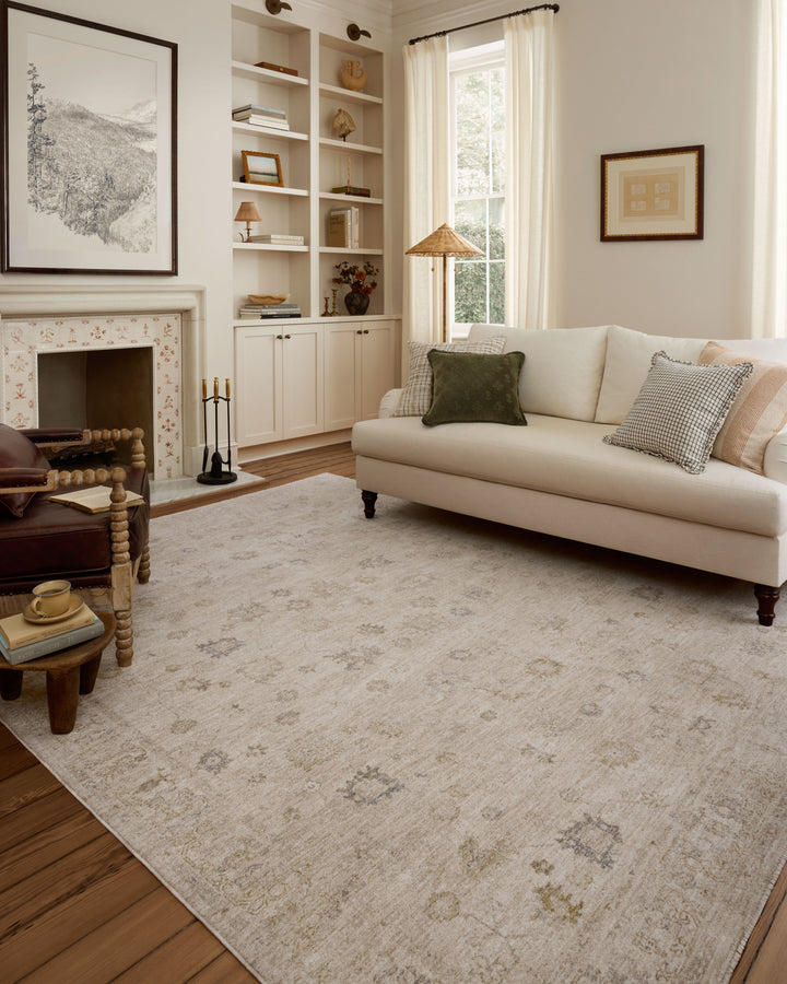 Chris Loves Julia x Loloi Louisa Oatmeal / Stone Accent Rug (LOI-01)