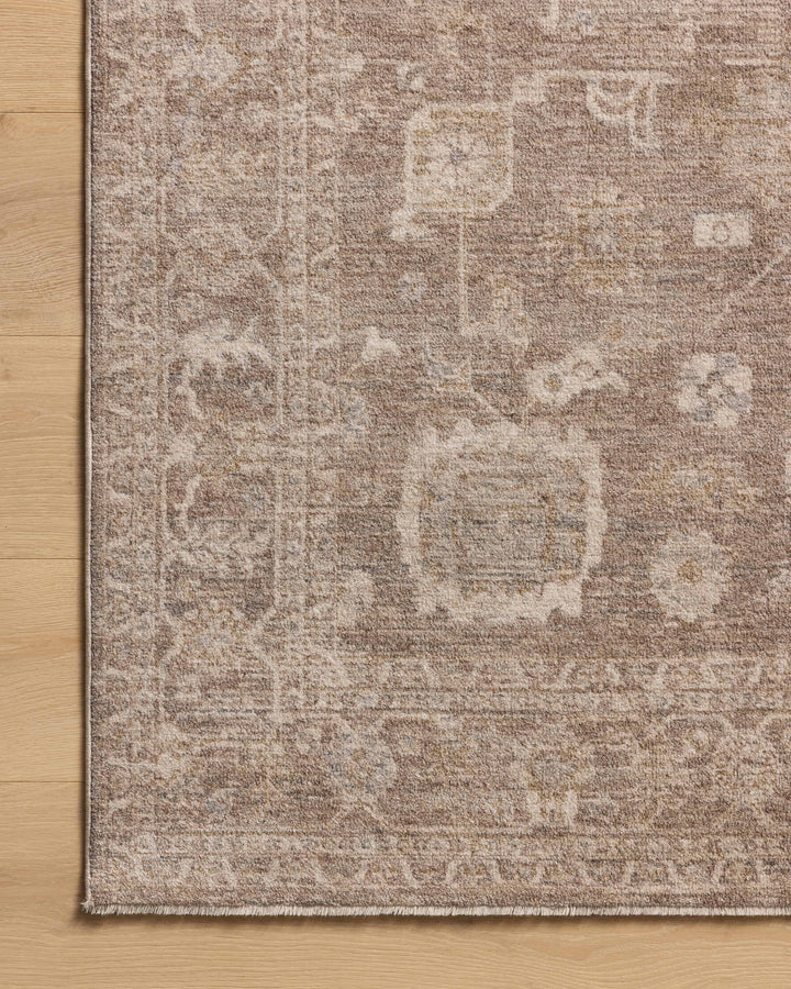 Chris Loves Julia x Loloi Louisa Taupe / Ivory Accent Rug (LOI-03)