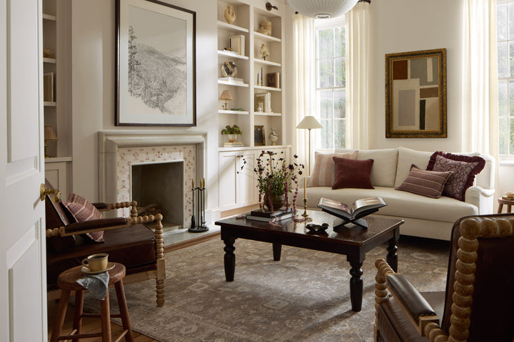 Chris Loves Julia x Loloi Louisa Taupe / Ivory Accent Rug (LOI-03)