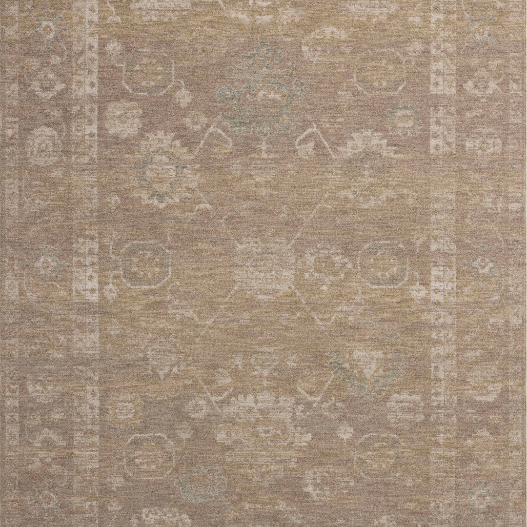 Chris Loves Julia x Loloi Louisa Taupe / Gold Accent Rug (LOI-04)