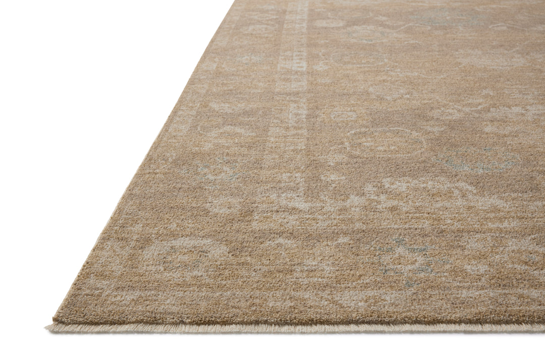 Chris Loves Julia x Loloi Louisa Taupe / Gold Accent Rug (LOI-04)
