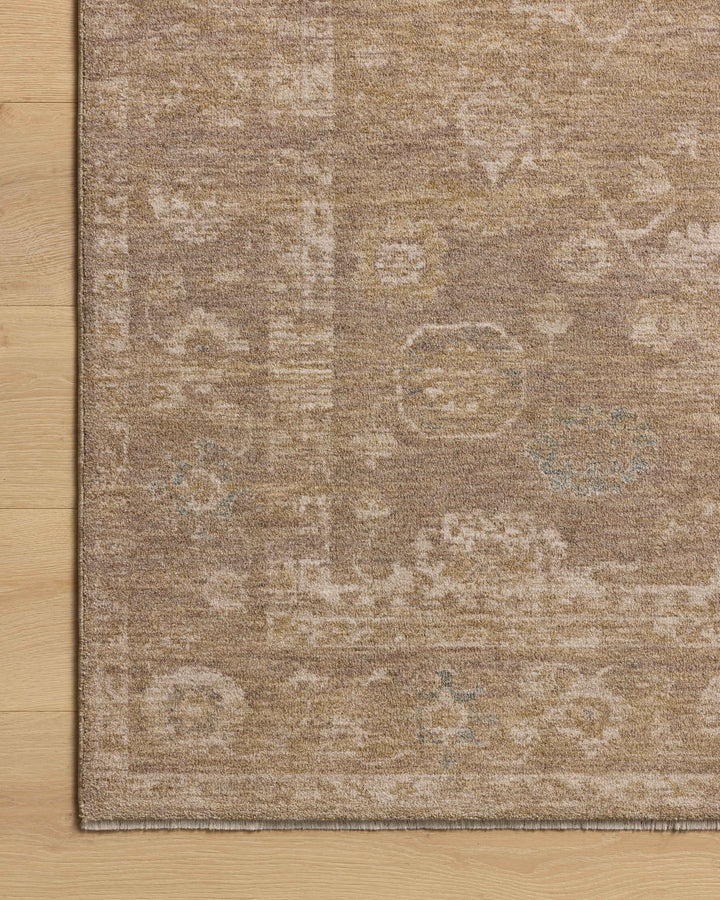 Chris Loves Julia x Loloi Louisa Taupe / Gold Accent Rug (LOI-04)