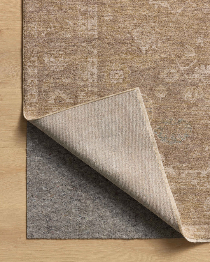 Chris Loves Julia x Loloi Louisa Taupe / Gold Accent Rug (LOI-04)