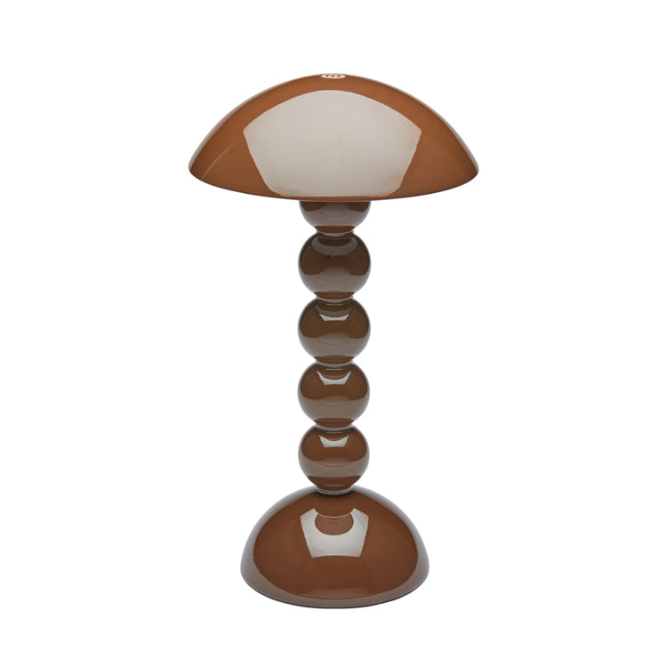 Chocolate Lacquer Rechargeable Bobbin LED Lamp - Thumbnail 3