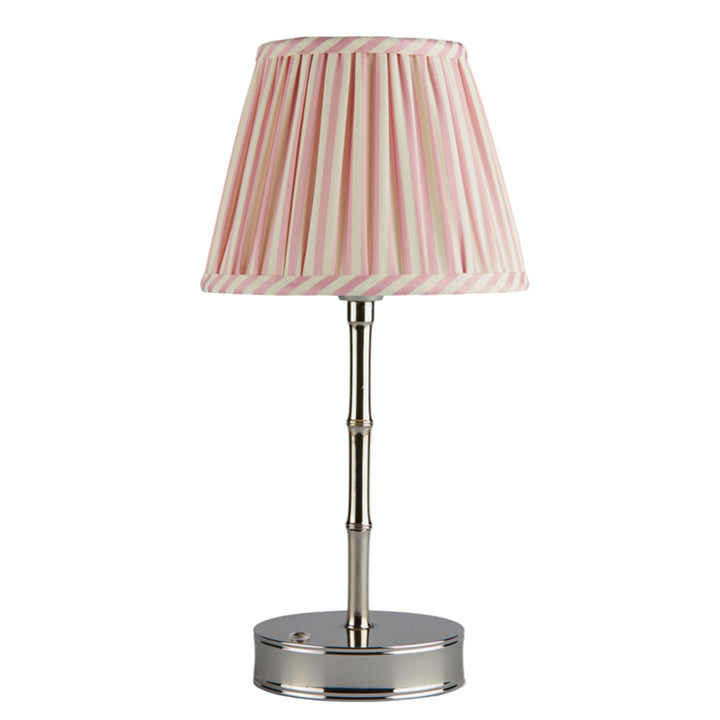 Addison Ross Empire Silver LED Lamp (Pink Stripe)