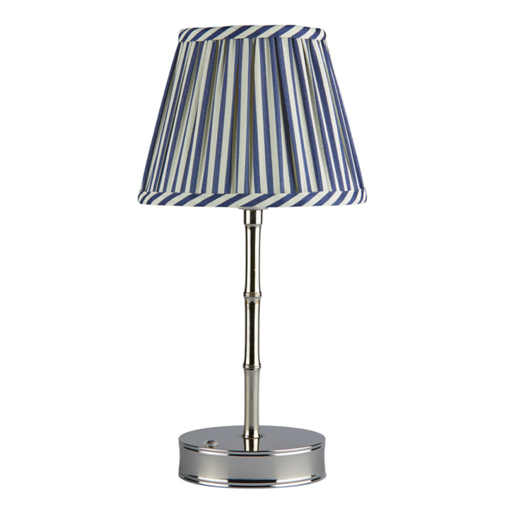 Addison Ross Empire Silver LED Lamp (Navy Stripe)