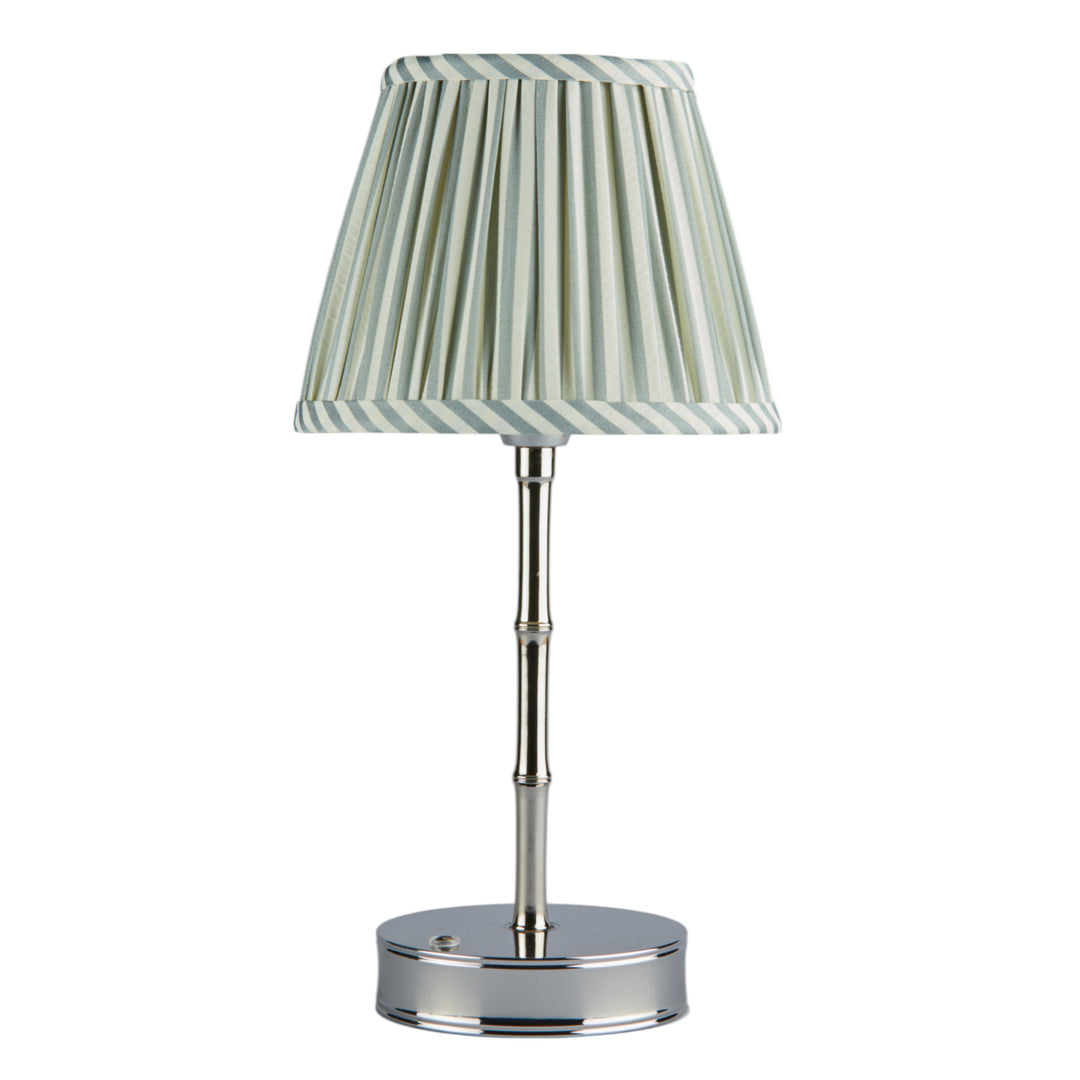 Addison Ross Empire Silver LED Lamp (Chambray Stripe)