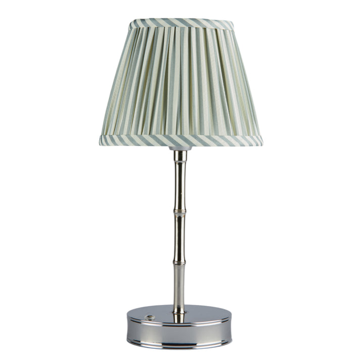 Addison Ross Empire Silver LED Lamp (Chambray Stripe)