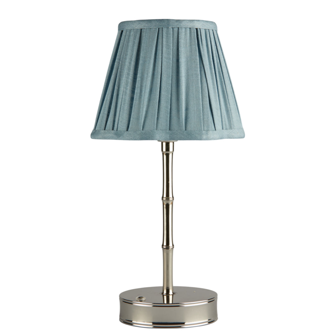 Addison Ross Empire Silver LED Lamp (Chambray Scallop)