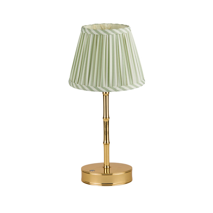 Addison Ross Empire Gold LED Lamp (Sage Stripe)