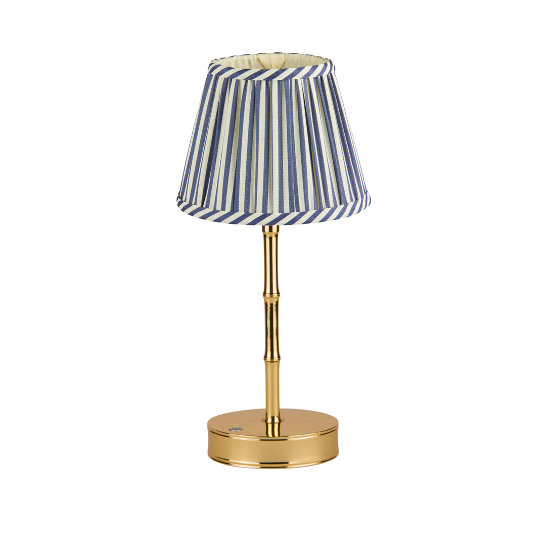 Addison Ross Empire Gold LED Lamp (Navy Stripe)