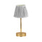 Addison Ross Empire Gold LED Lamp (Light Grey Herringbone)