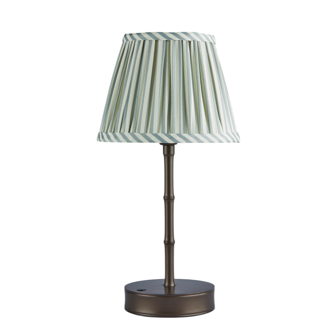 Addison Ross Empire Bronze LED Lamp (Chambray Stripe)