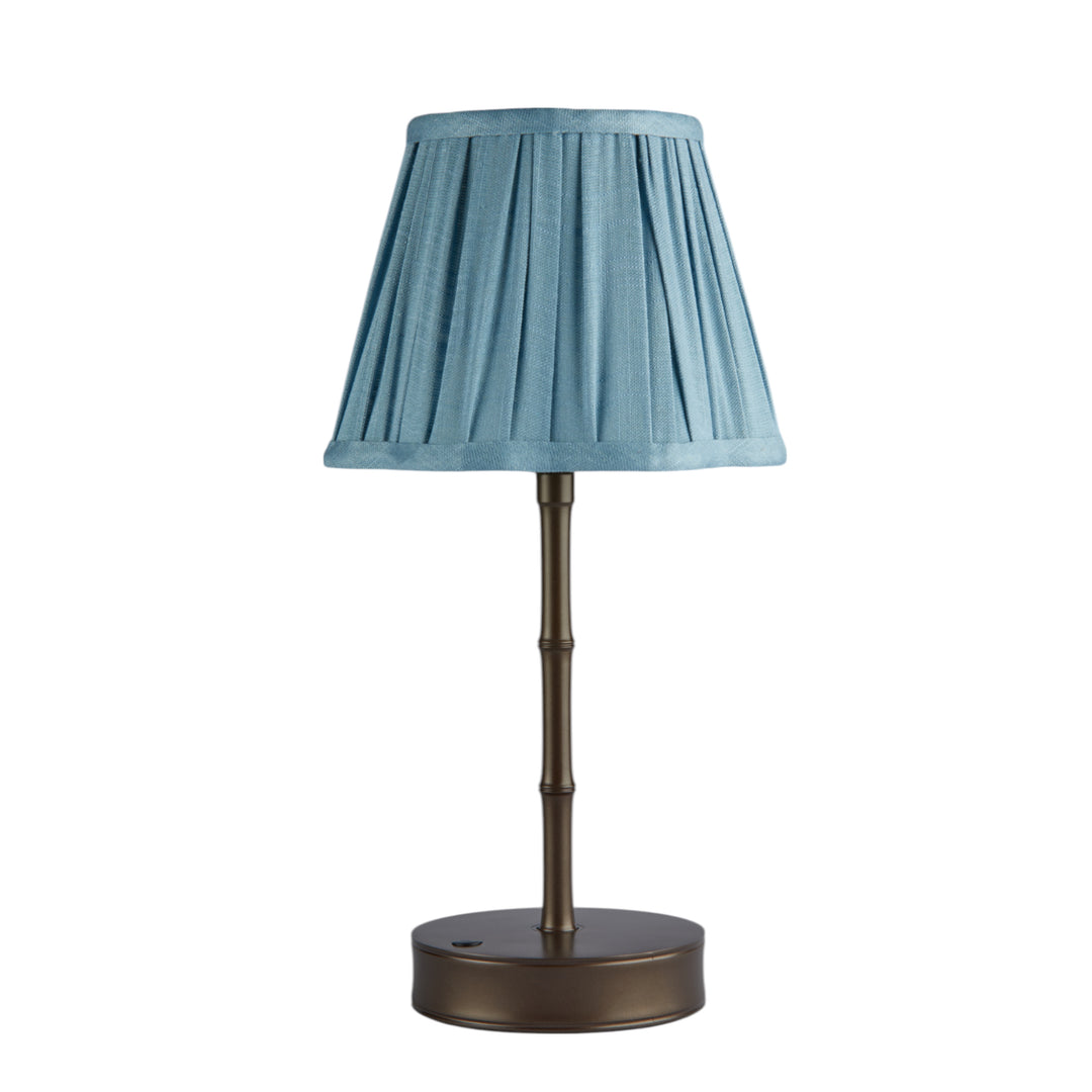 Addison Ross Empire Bronze LED Lamp (Chambray Scallop)