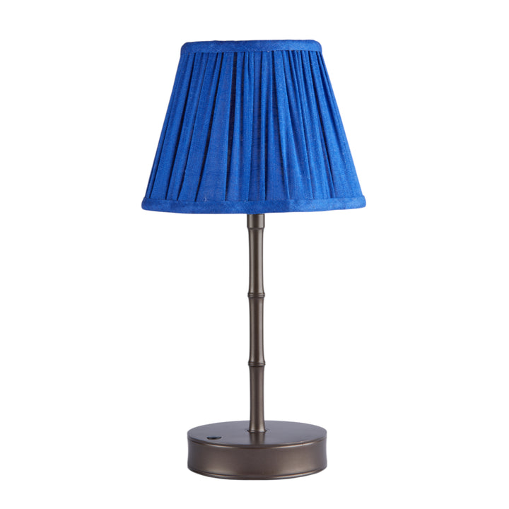 Addison Ross Empire Bronze LED Lamp (Cobalt Scallop)