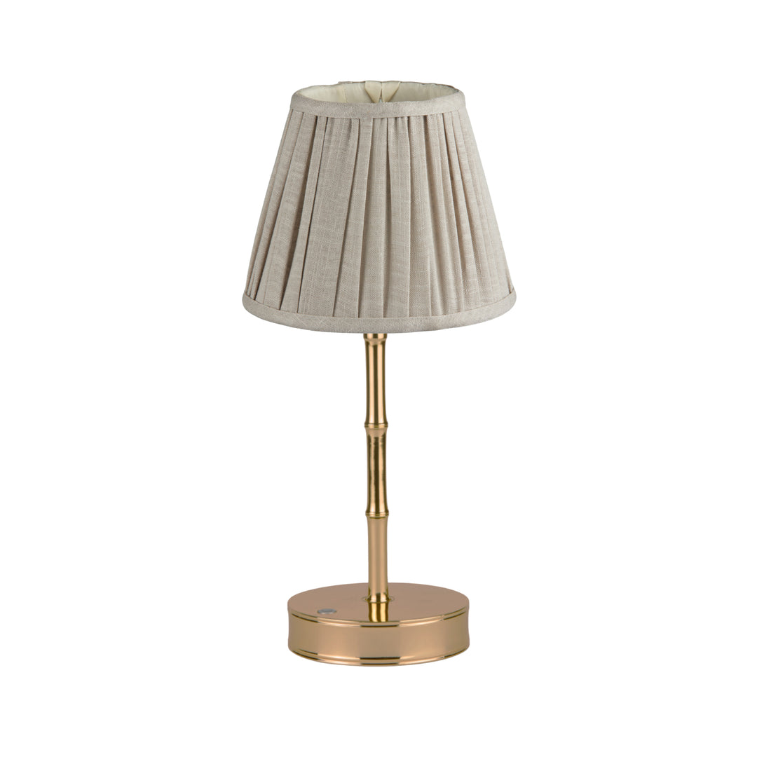 Addison Ross Empire Matt Gold LED Lamp (Chiffon)