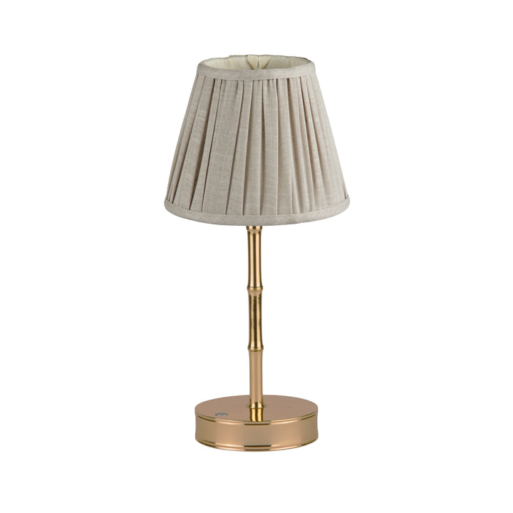 Addison Ross Empire Matt Gold LED Lamp (Chiffon)