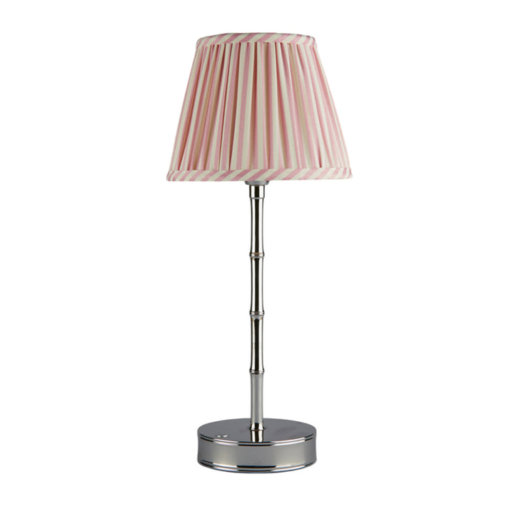 Addison Ross Empire Silver LED Lamp (Pink Stripe)