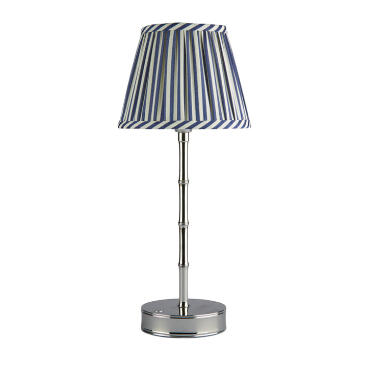 Addison Ross Empire Silver LED Lamp (Navy Stripe)