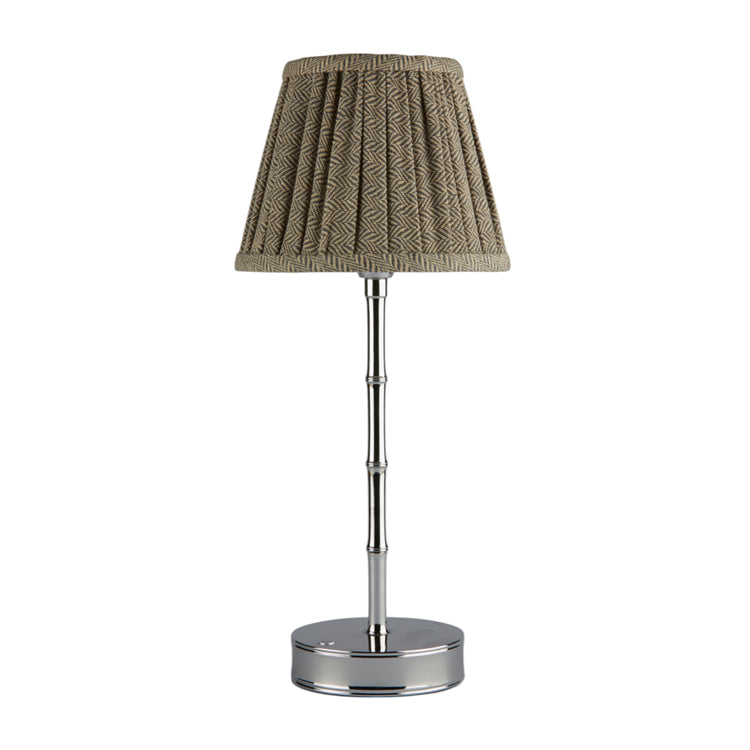 Addison Ross Empire Silver LED Lamp (Herringbone)