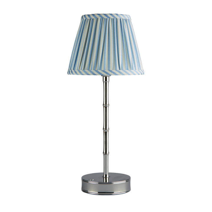 Addison Ross Empire Silver LED Lamp (Periwinkle Stripe)