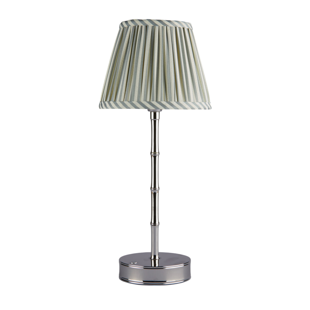 Addison Ross Empire Silver LED Lamp (Chambray Stripe)