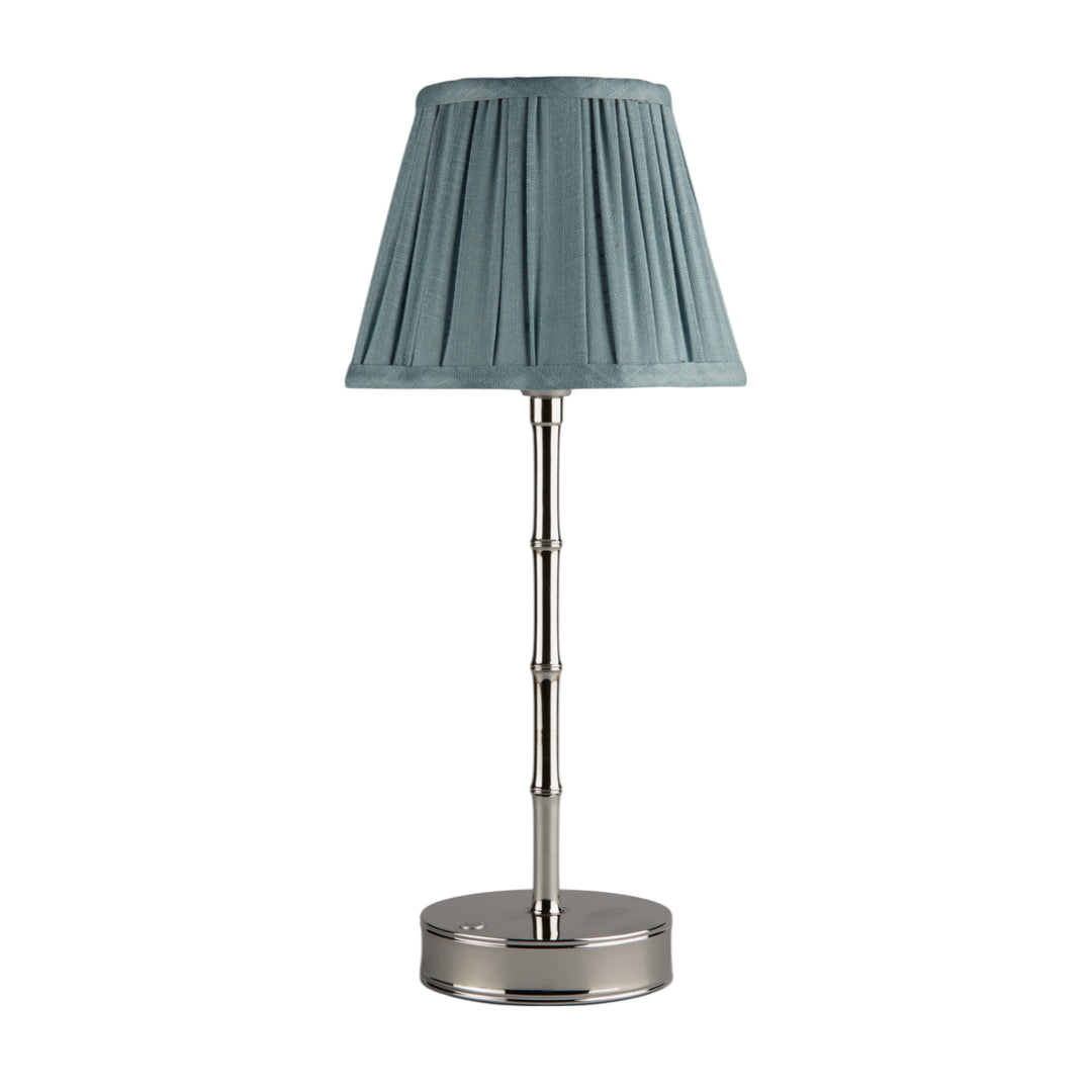 Addison Ross Empire Silver LED Lamp (Chambray Scallop)