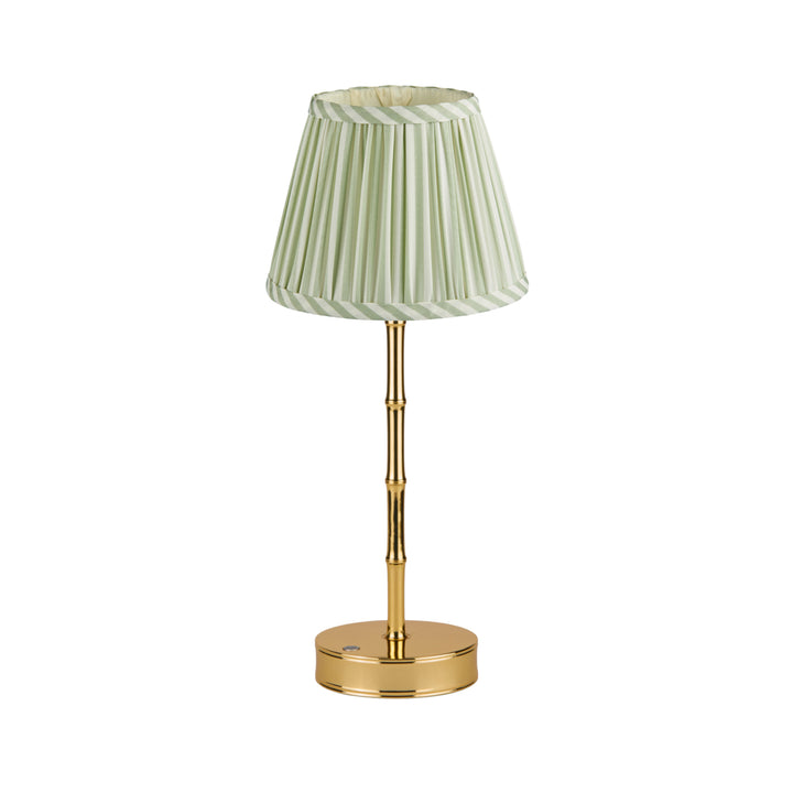 Addison Ross Empire Gold LED Lamp (Sage Stripe)