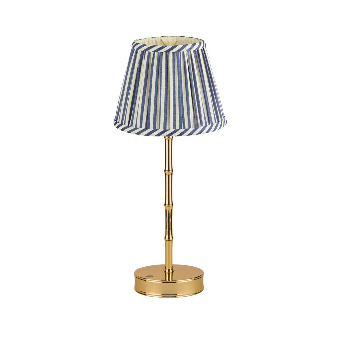Addison Ross Empire Gold LED Lamp (Navy Stripe)