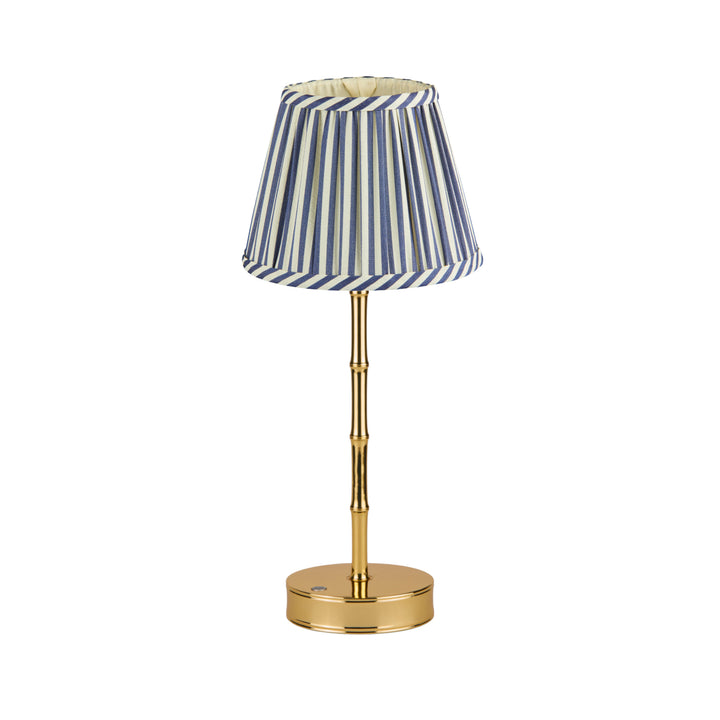 Addison Ross Empire Gold LED Lamp (Navy Stripe)