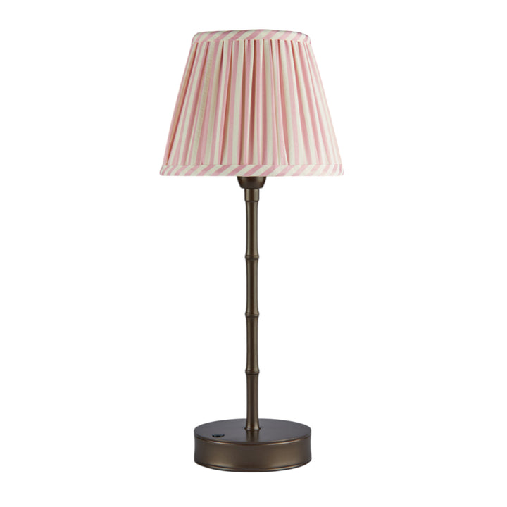 Addison Ross Empire Bronze LED Lamp (Pink Stripe)