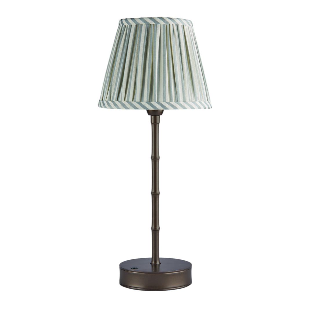 Addison Ross Empire Bronze LED Lamp (Chambray Stripe)