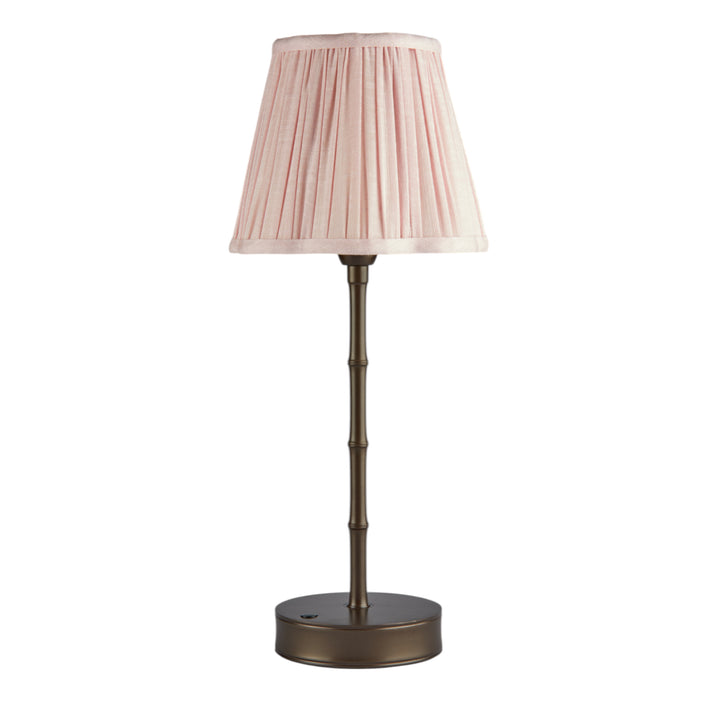 Addison Ross Empire Bronze LED Lamp (Pink Scallop)