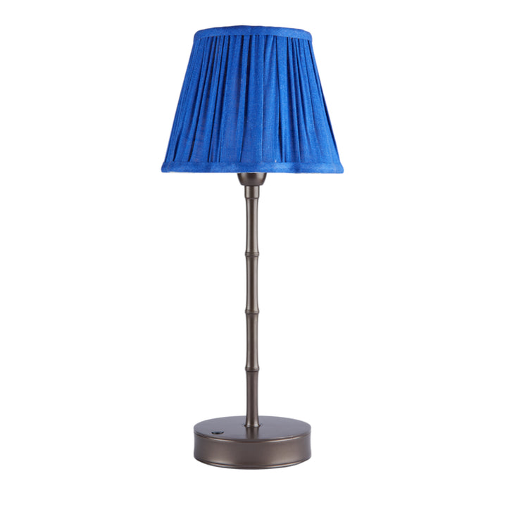 Addison Ross Empire Bronze LED Lamp (Cobalt Scallop)