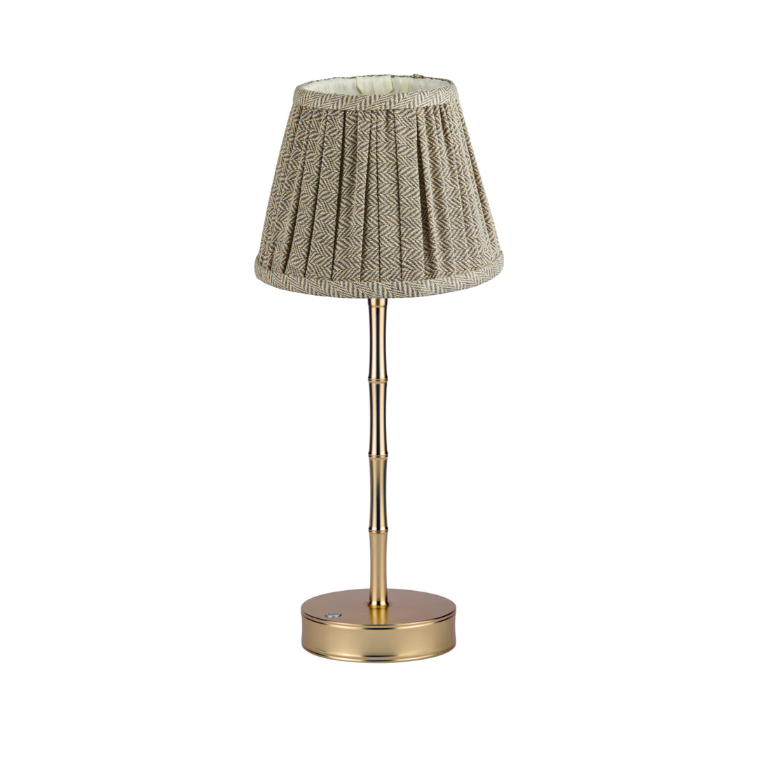Addison Ross Empire Matt Gold LED Lamp (Herringbone)