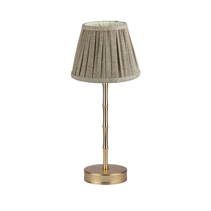 Addison Ross Empire Matt Gold LED Lamp (Herringbone)