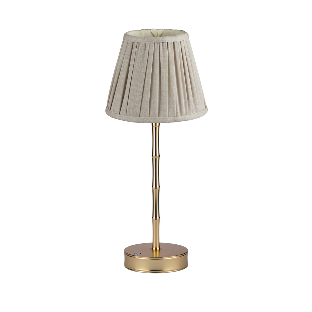Addison Ross Empire Matt Gold LED Lamp (Chiffon)