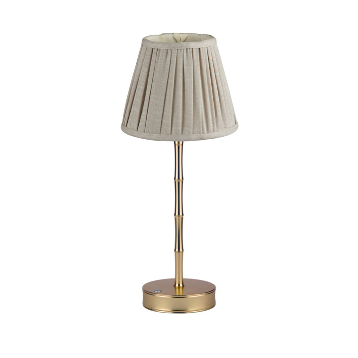 Addison Ross Empire Matt Gold LED Lamp (Chiffon)