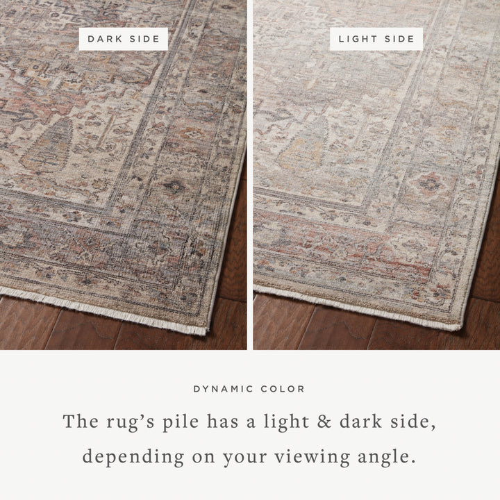 Loloi Lyra Sunset / Silver Accent Rug