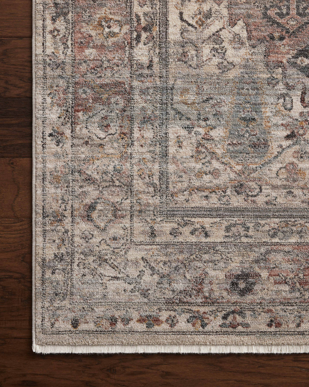 Loloi Lyra Sunset / Silver Accent Rug