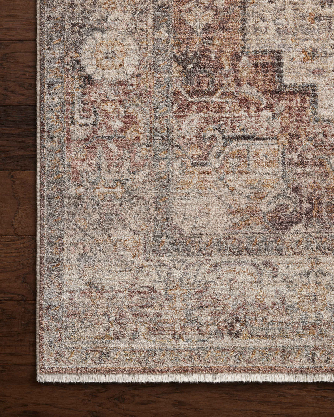 Loloi Lyra Berry / Stone Accent Rug