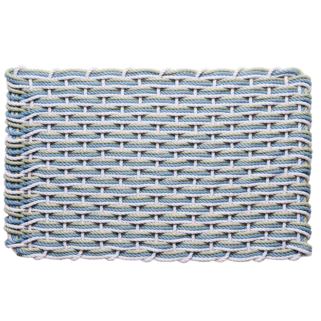 The Rope Co. Collection Handwoven Doormat (Lavender + Glacier Bay + Sage)