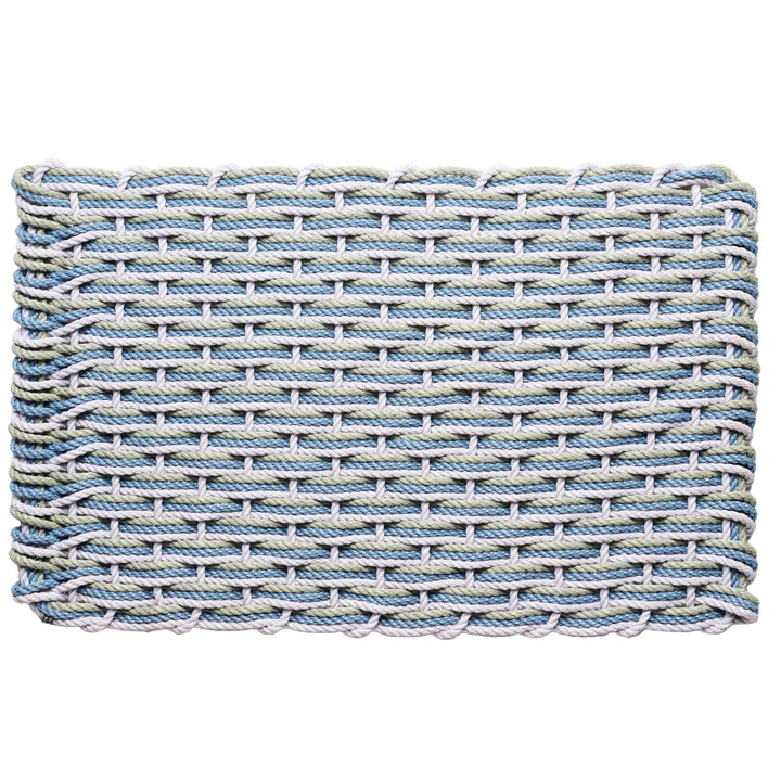 The Rope Co. Collection Handwoven Doormat (Lavender + Glacier Bay + Sage)