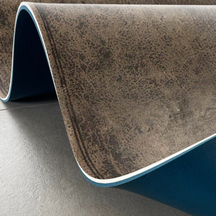Adama Vinyl Cushioned Comfort Floor Mat (Leather_G)
