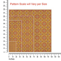 Vintage Vinyl Floorcloth Rug (Pattern 33 Lollygagger)