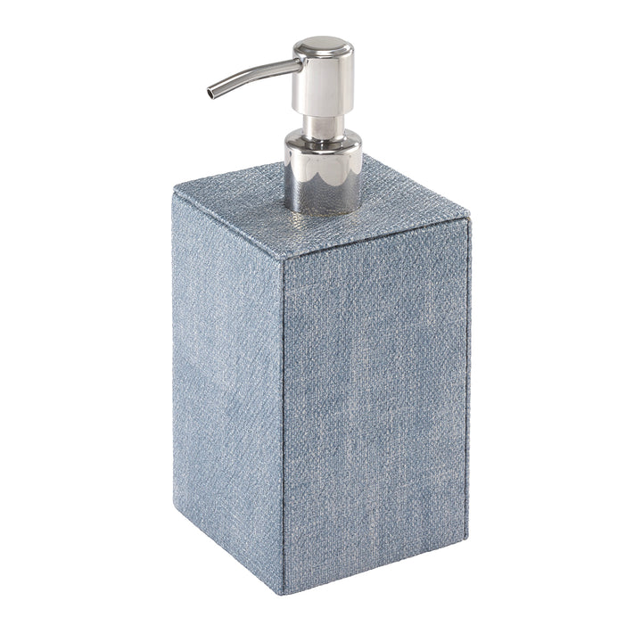 Luster Vinyl Bathroom Accessories (Ice Blue)