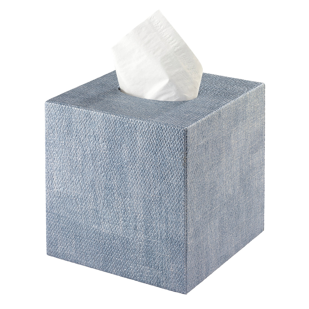 Luster Vinyl Bathroom Accessories (Ice Blue)