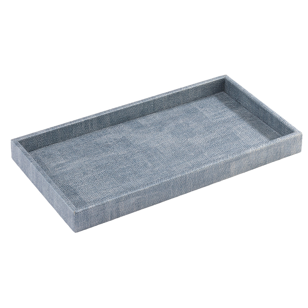 Luster Vinyl Bathroom Accessories (Ice Blue)